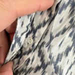 Paige  100% Cotton Revolve Sammy Diamond Pattern 3/4 Sleeve Button Up Blouse Sz L Photo 2