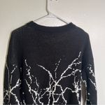 Firla Graphic Pattern Drop Shoulder Sweater Black White Size XL Photo 8
