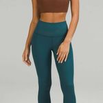 Lululemon Brown Sports Bra and Teal Leggings Set Photo 0