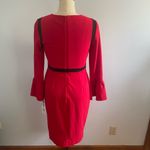 Calvin Klein Color-Blocked Bell Sleeve Sheath Dress- Red & Black- Size 10- NWT Photo 6