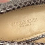Coach  Palmer Taupe Gray Snakeskin Python Leather Penny Lug Soles Loafers Size 8B Photo 10