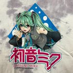 Hatsune Miku Vocaloids Virtual Anime Singer Tie Dye M/L  Photo 1