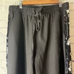 Milly  Black Sequin women’s pants size medium Photo 2