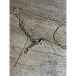 Gold Chain Necklace With Rhinestone Triangle Pendant Photo 4