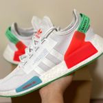 Adidas NMD_R1 V2 Men's Glow In The Dark White Sonic Ink Size 10 GX1398 (New) Photo 0