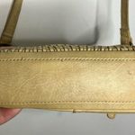 Anthropologie Vilenca Holland cream woven leather crossbody purse 9.5” x 7.5” Tan Photo 9