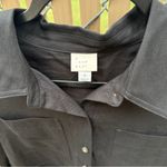 A New Day NWOT Women's Long Sleeve Utility Midi Shirtdress Black Size M Photo 1