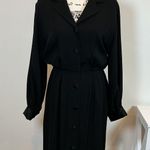 Andrew Harvey Black Button Down Long Sleeve Dress Career Office ProfessionalSz 6 Photo 2