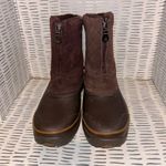 Bass Cordova Women Brown Quilted Suede Waterproof Winter Duck Boots Size 7 Photo 2