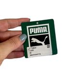 Puma  White Short Sleeve Metallic Gold Logo Cat Front T-Shirt Women Sz XS Photo 6