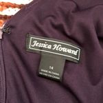 Jessica Howard Y2K Dark Purple Fairy Grunge Whimsygoth Prom Formal Sleeveless V-Neck Ruched Corset Dress Handkerchief Flowy Hem Mini/Midi Size 14/L-Measurement in pics Photo 3