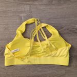 Nine Bull Strappy Cross Back Sports Bra with Removable Pads Size XXL Yellow Photo 3