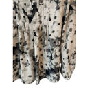 Saint Tropez West  Blouse Women's Small Sheer V-Neck Floral Long Sleeve Buttons Photo 4