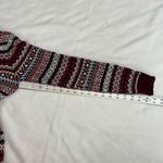 Gap Factory Burgundy Fair Isle Sweater Photo 4