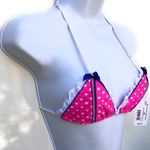Beach Bunny  Haute Dot Tri Bikini‎ Top nwt Photo 4
