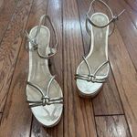 Schutz Kelsie Platform Sandal Heels Metallic Size 10.5 STORE MODEL Photo 0