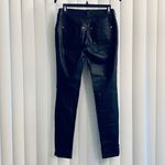 Free People SOLD!!!! Black Faux Leather Skinny Zipper Pants Photo 11