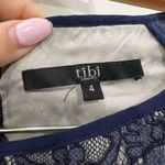 Tibi Navy Blue Lace Mini Dress Size 4 US Photo 2