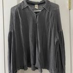 Free People Flowy Gray Shirt Photo 0