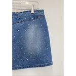 Forever 21  Blue Bratz Rhinestone Denim Mini Skirt with Belt - Size M Photo 3