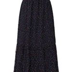 Coach Tiered Snap Aline Midi Skirt Sz.0 Stretch Waist - Dots Black Multicolor Photo 10