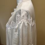 JCPenney Ivory Nylon Lace Nightgown Size Large 7001 Button Front Robe Vintage Photo 4