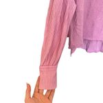 We The Free Free People Coraline Waffle Knit Thermal Long Sleeve Top In Pink Photo 5