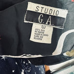 Studio GA Vintage 90s Silk Southwest Shirt Button Photo 4