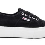 Superga 2790 Platform Low Top Black & White Sneakers Photo 1