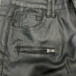 ECUPPER Womens Faux Leather High Waist Stretch Push Up Pants Black Size 26 Photo 2