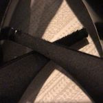 Marc Jacobs Black Satin Heels with Rhinestone Bow Photo 6