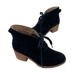 Caslon * Booties Womens 35 Black Suede Leather Ankle Heeled Whimsigoth Festival Photo 3
