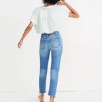 Madewell The Perfect Summer Jean: Pieced Edition Sz 26 100% Cotton, Cropped Photo 2