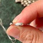 Sterling Silver Open “ribbon” Cross Pendant Necklace 18” Trust Hope Faith Love Photo 7