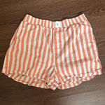 Anthropologie  Boxer Shorts Orange Striped Small w Pockets Photo 0