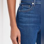 Veronica Beard  Carson ankle flare high rise jeans in washed oxford blue denim 30 Photo 8