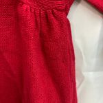 Rafaella  women's‎ bright red knit cowl neck half sleeve relaxed casual sweater L Photo 4