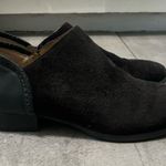 Jack Rogers Avery Black Leather Suede Whipstich Low Ankle Booties Size 8 Photo 6