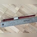 Jaclyn Smith Ladies Watch Stainless Rectangular Case Stainless Dial Red Leather Photo 10