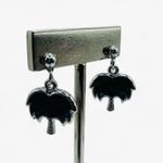 Shell Opal ★ NWT Genuine Paua shell Tree Palm Earrings - Silver/Iridescent ★ Photo 6