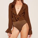 Reformation ✨ Brown Penny Bodysuit✨ Photo 5