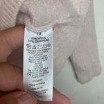 The White Label womens 6 small pink cashmere wool sweater v neck cream pull on Photo 5