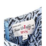 HVN Olympia Blue Silk Tiger Print Midi Dress Size 2 Photo 3