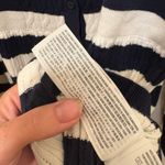 Hollister  Navy Blue Stripe Babydoll Long Sleeve Henley Photo 6