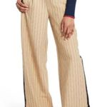 La Ligne For Target Pants Trousers Size Small Side Stripe Wide Leg Tan Black NWT Photo 1