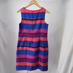 Talbots  Sheath Dress Jewel Tones Looks Like Silk Women's Size 10 Petite Midi Photo 4