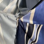 ZARA New Striped Blue Romper Jumpsuit Tie Belt Womens Large Sexy Fun Date Night Photo 11