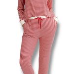 Sonoma red and white striped knit pajama set Photo 0