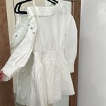 Self Portrait Self-Portrait White Cotton Embellished Mini Dress Photo 10