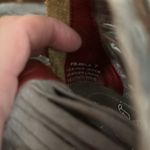 Freebird Taupe Olive Bela Leather Open Toe 3" Boho Heeled Booties Size 7 Tan Photo 6